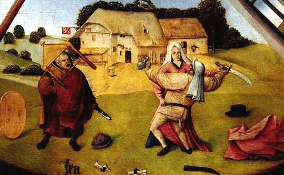 Los siete pecados digitales: La Ira pintura del cuadro: La ira del Bosco