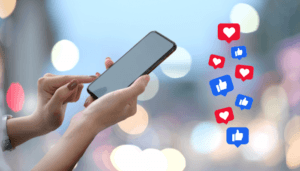 Interacción en Redes Sociales con el teléfono móvil