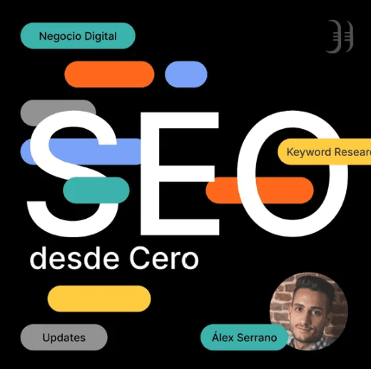 Logo del canal de podcast: SEO desde cero en marketing digital